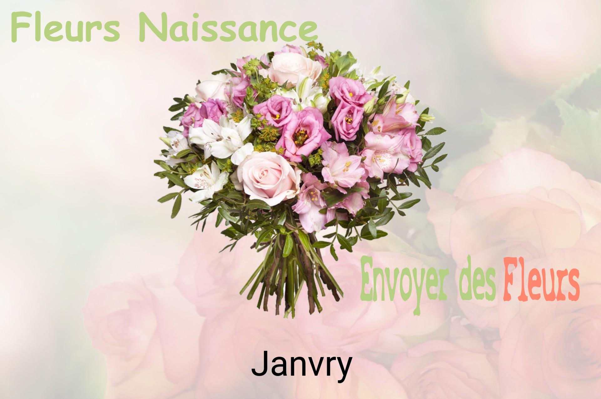 Bouquet de fleurs de naissance livré à Janvry